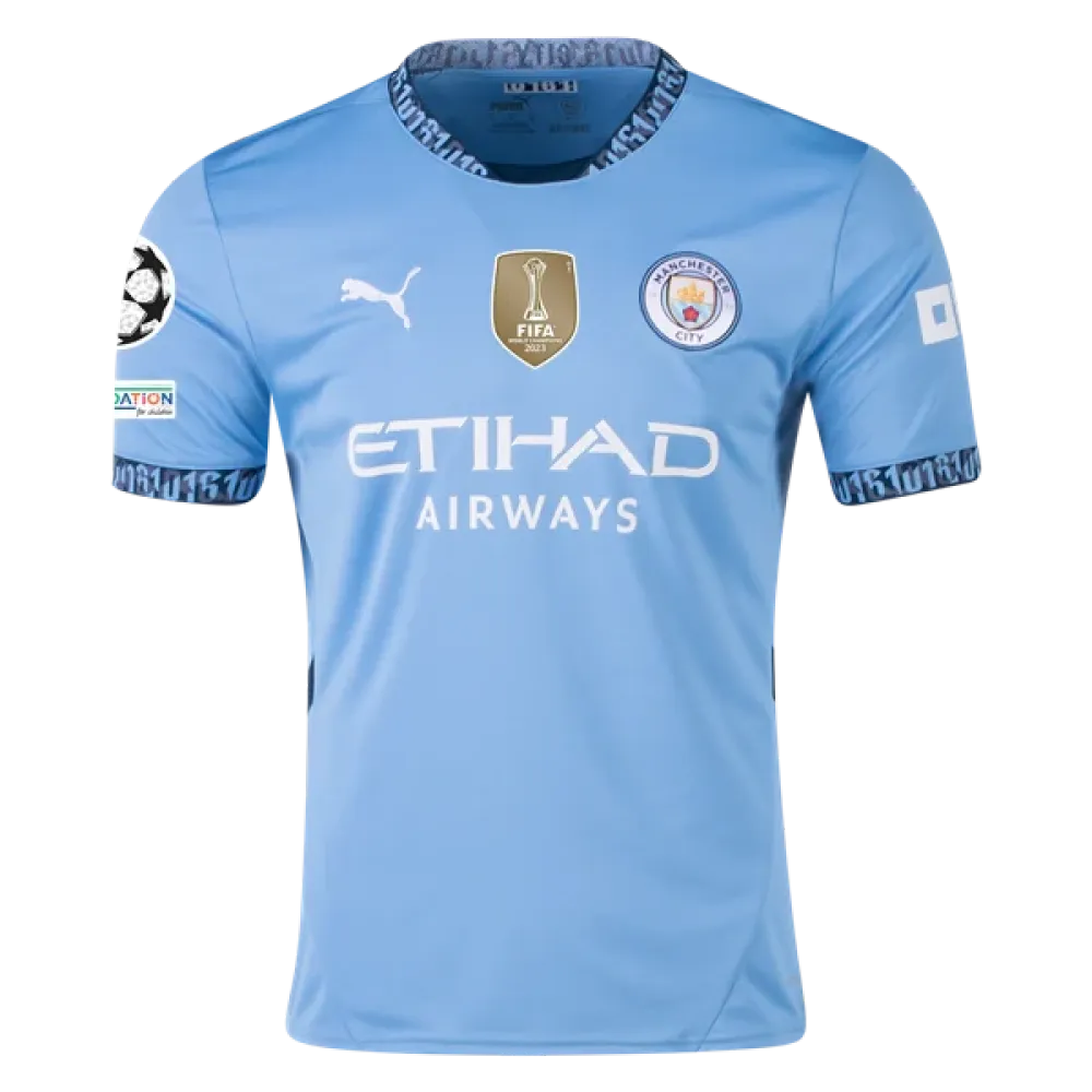 Erling Haaland Manchester City UCL 24/25 Replica Home Jersey