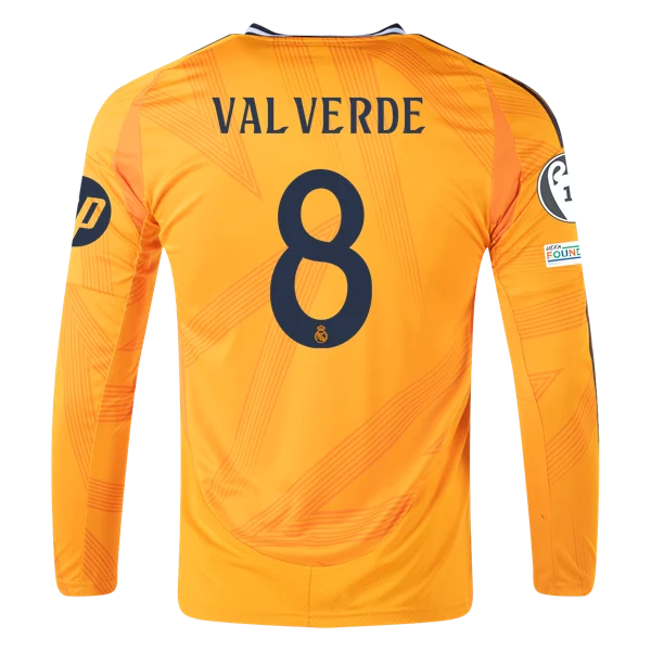 Federico Valverde Real Madrid 24/25 Long Sleeve Away Jersey
