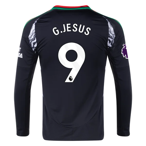 Gabriel Jesus Arsenal 24/25 Long Sleeve Away Jersey