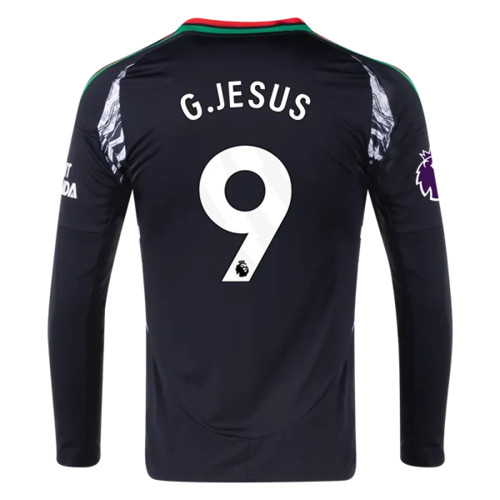 Gabriel Jesus Arsenal 24/25 Long Sleeve Away Jersey
