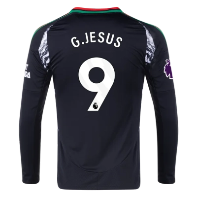 Gabriel Jesus Arsenal 24/25 Long Sleeve Away Jersey 01