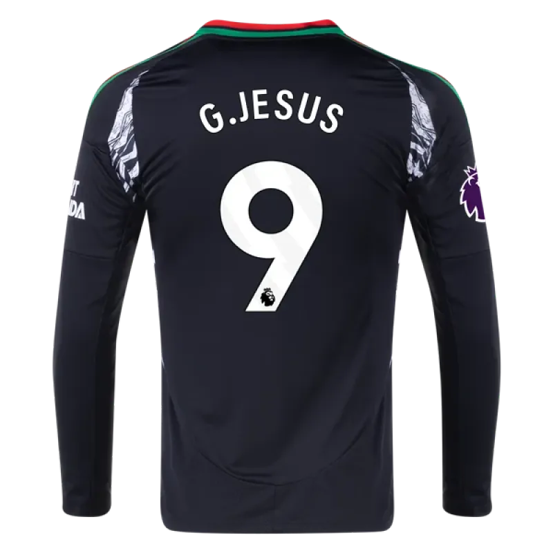 Gabriel Jesus Arsenal 24/25 Long Sleeve Away Jersey
