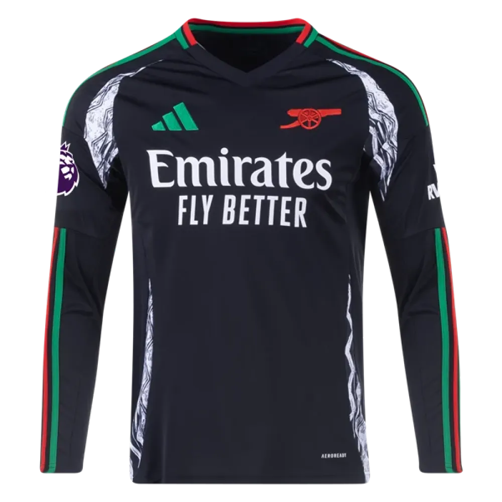 Gabriel Jesus Arsenal 24/25 Long Sleeve Away Jersey