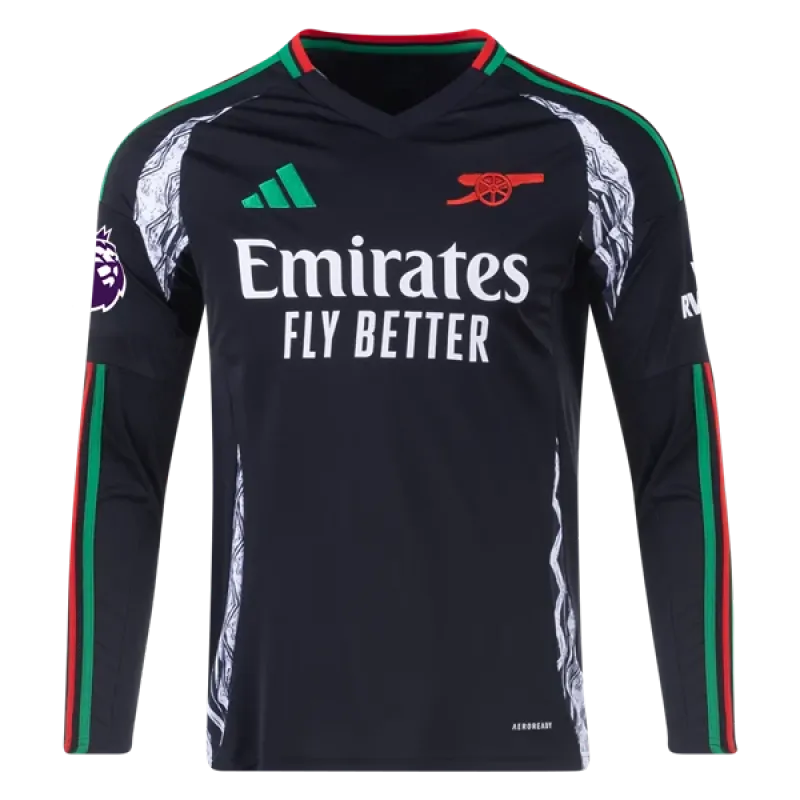 Gabriel Jesus Arsenal 24/25 Long Sleeve Away Jersey
