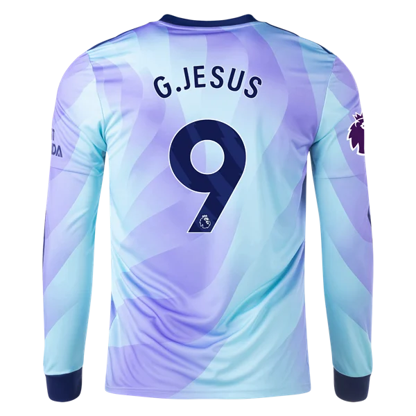 Gabriel Jesus Arsenal 24/25 Long Sleeve Third Jersey