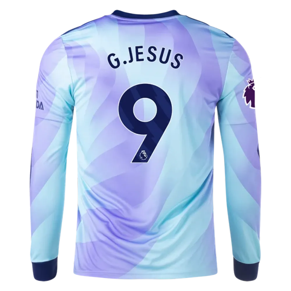 Gabriel Jesus Arsenal 24/25 Long Sleeve Third Jersey