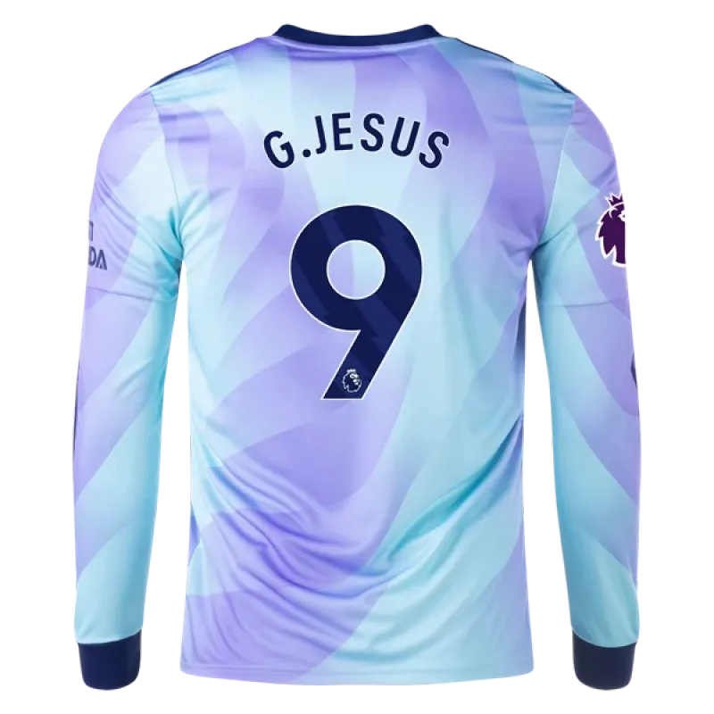 Gabriel Jesus Arsenal 24/25 Long Sleeve Third Jersey