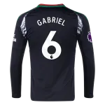 Gabriel Magalhães Arsenal 24/25 Long Sleeve Away Jersey