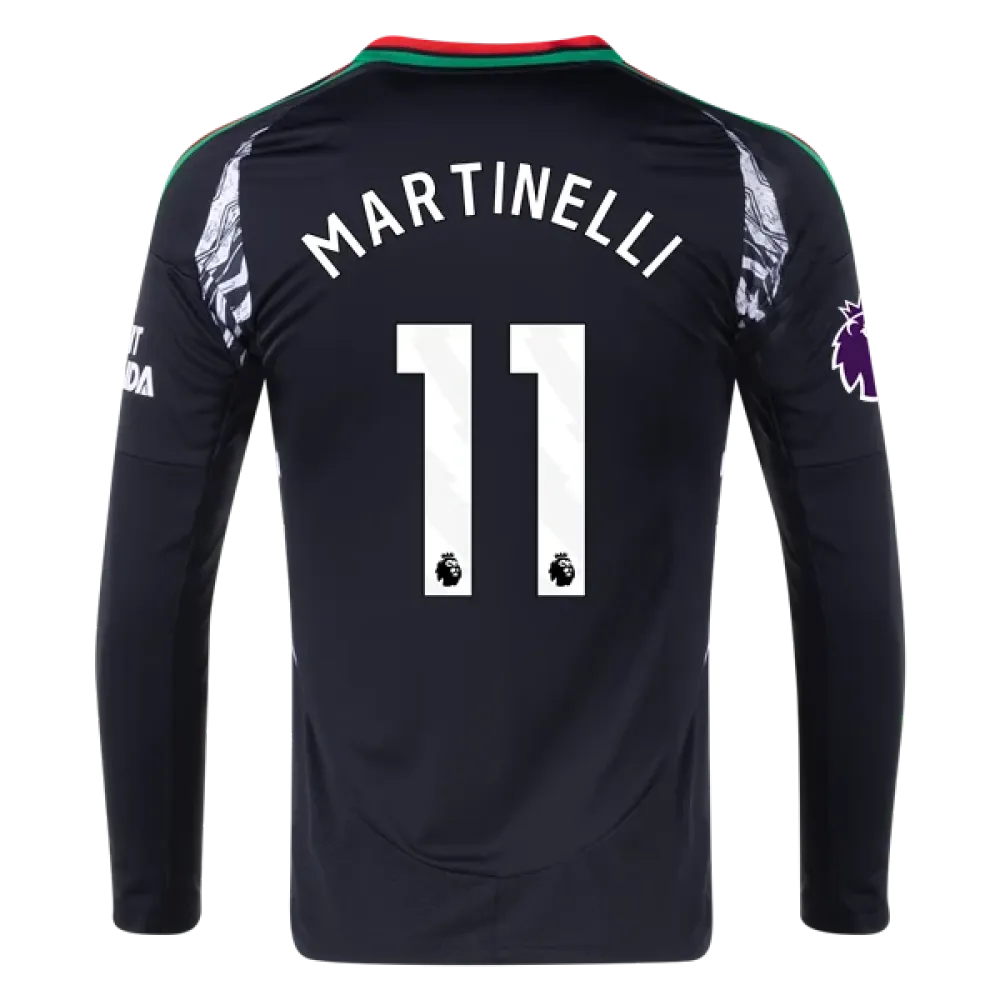Gabriel Martinelli Arsenal 24/25 Long Sleeve Away Jersey