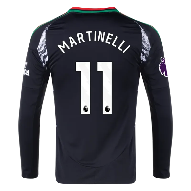 Gabriel Martinelli Arsenal 24/25 Long Sleeve Away Jersey
