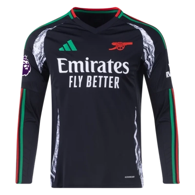 Gabriel Martinelli Arsenal 24/25 Long Sleeve Away Jersey 02