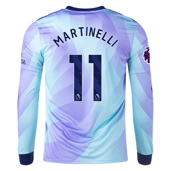 Gabriel Martinelli Arsenal 24/25 Long Sleeve Third Jersey