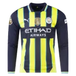 Jérémy Doku Manchester City 24/25 Player Long Sleeve Away Jersey