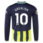 Jack Grealish Manchester City 24/25 Player Long Sleeve Away Jersey