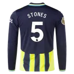 John Stones Manchester City 24/25 Player Long Sleeve Away Jersey