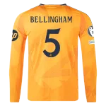 Jude Bellingham Real Madrid 24/25 Player Long Sleeve Away Jersey