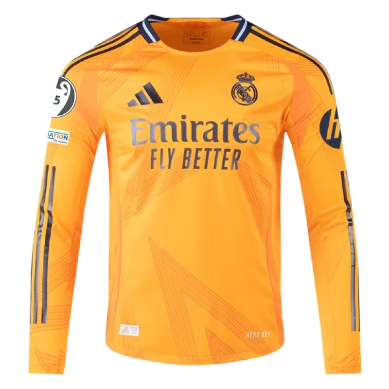 Jude Bellingham Real Madrid 24/25 Player Long Sleeve Away Jersey