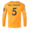 Jude Bellingham Real Madrid 24/25 Long Sleeve Away Jersey