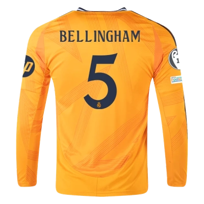 Jude Bellingham Real Madrid 24/25 Long Sleeve Away Jersey 01