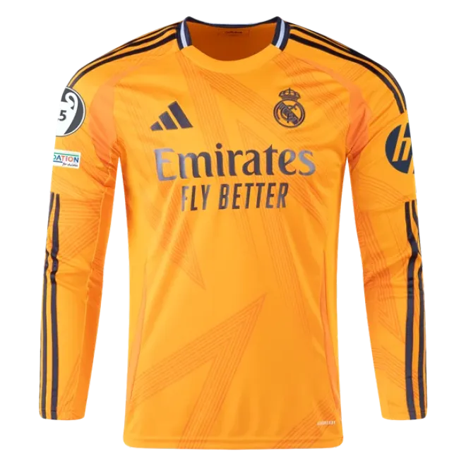 Jude Bellingham Real Madrid 24/25 Long Sleeve Away Jersey