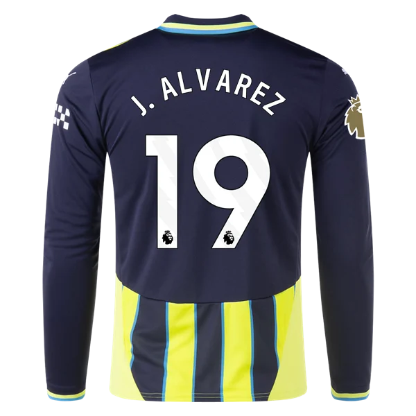 Julián Álvarez Manchester City 24/25 Player Long Sleeve Away Jersey