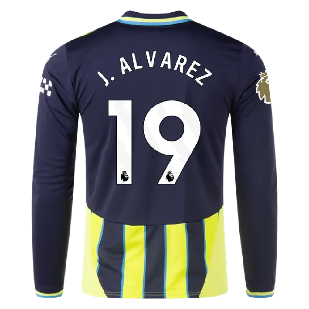 Julián Álvarez Manchester City 24/25 Replica Long Sleeve Away Jersey