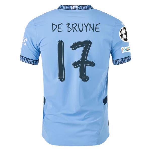 Kevin De Bruyne Manchester City UCL 24/25 Player Home Jersey