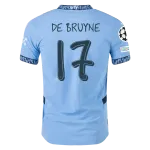 Kevin De Bruyne Manchester City UCL 24/25 Player Home Jersey