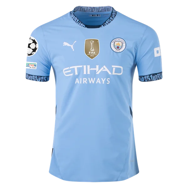 Kevin De Bruyne Manchester City UCL 24/25 Player Home Jersey