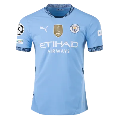 Kevin De Bruyne Manchester City UCL 24/25 Player Home Jersey 02