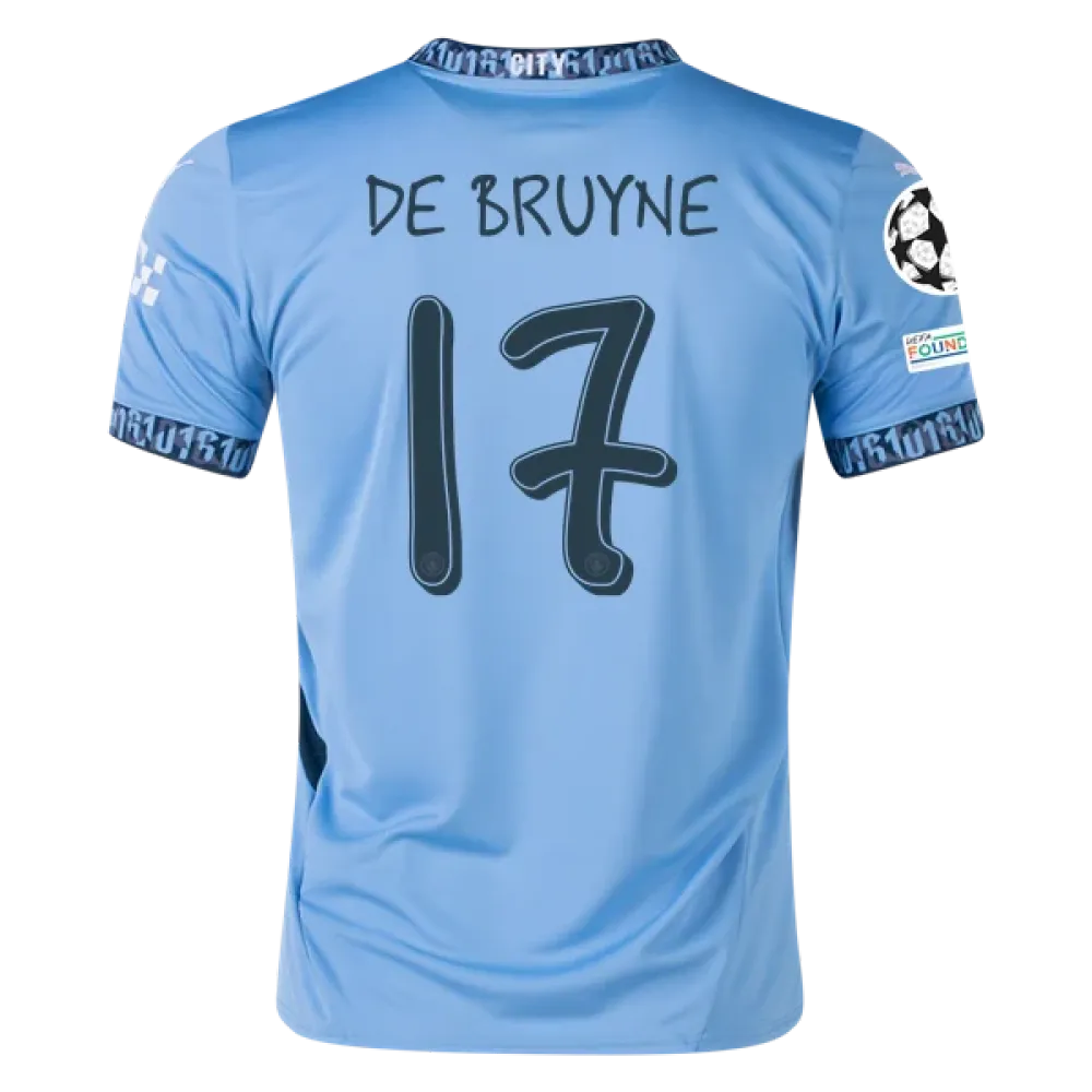 Kevin De Bruyne Manchester City UCL 24/25 Replica Home Jersey