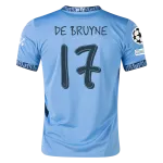 Kevin De Bruyne Manchester City UCL 24/25 Replica Home Jersey