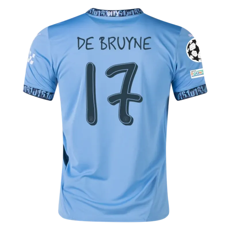 Kevin De Bruyne Manchester City UCL 24/25 Replica Home Jersey