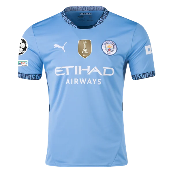 Kevin De Bruyne Manchester City UCL 24/25 Replica Home Jersey