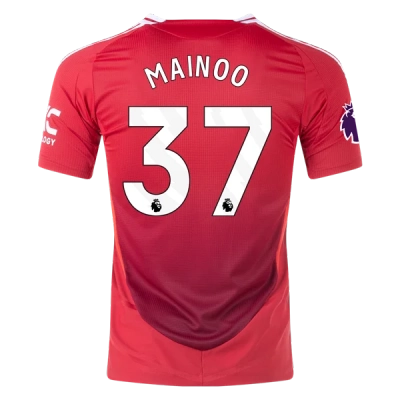 Kobbie Mainoo Manchester United 24/25 Player Home Jersey 01