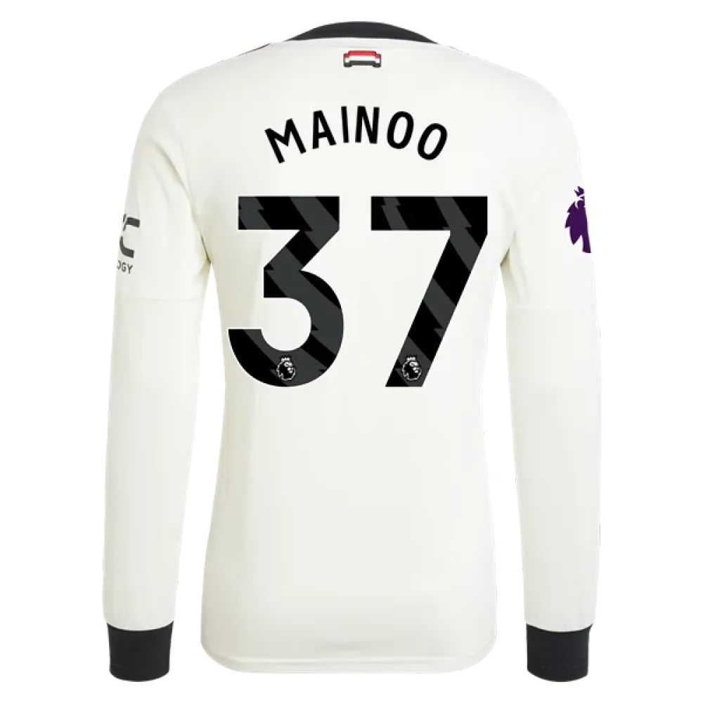 Kobbie Mainoo Manchester United 24/25 Long Sleeve Player Third Jersey