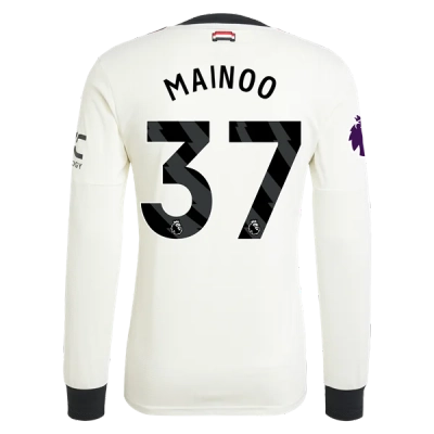 Kobbie Mainoo Manchester United 24/25 Long Sleeve Player Third Jersey 01