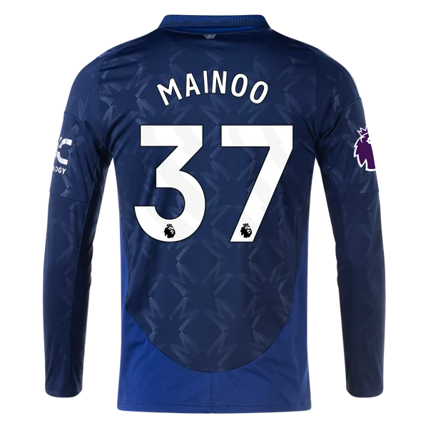 Kobbie Mainoo Manchester United 24/25 Long Sleeve Away Jersey