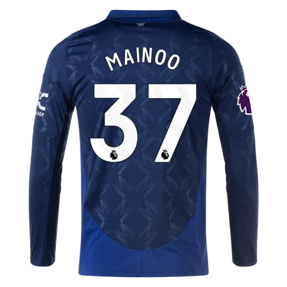Kobbie Mainoo Manchester United 24/25 Long Sleeve Away Jersey