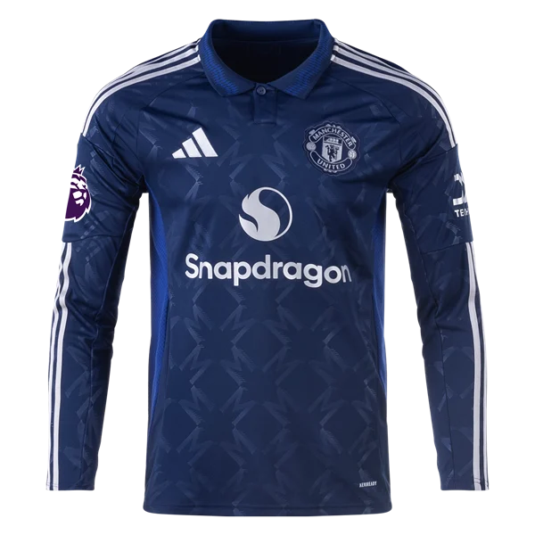 Kobbie Mainoo Manchester United 24/25 Long Sleeve Away Jersey