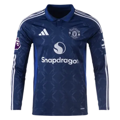 Kobbie Mainoo Manchester United 24/25 Long Sleeve Away Jersey 02