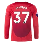 Kobbie Mainoo Manchester United 24/25 Long Sleeve Home Jersey