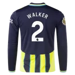 Kyle Walker Manchester City 24/25 Replica Long Sleeve Away Jersey