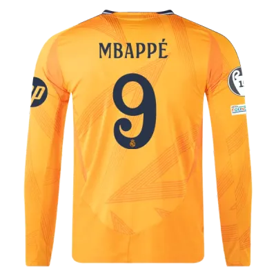 Kylian Mbappé Real Madrid 24/25 Player Long Sleeve Away Jersey 01