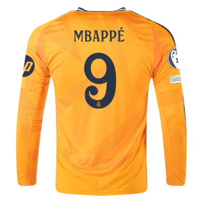 Kylian Mbappé Real Madrid 24/25 Long Sleeve Away Jersey 01