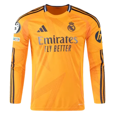 Kylian Mbappé Real Madrid 24/25 Long Sleeve Away Jersey 02