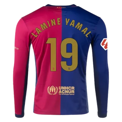 Lamine Yamal Barcelona 24/25 Long Sleeve Home Jersey 01