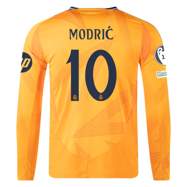 Luka Modric Real Madrid 24/25 Player Long Sleeve Away Jersey