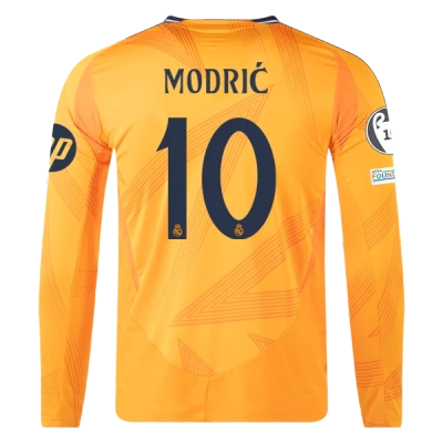 Luka Modric Real Madrid 24/25 Player Long Sleeve Away Jersey 01