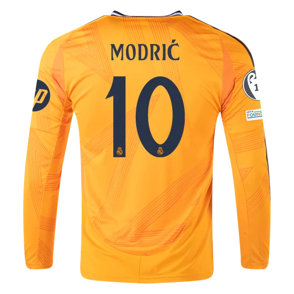 Luka Modric Real Madrid 24/25 Long Sleeve Away Jersey